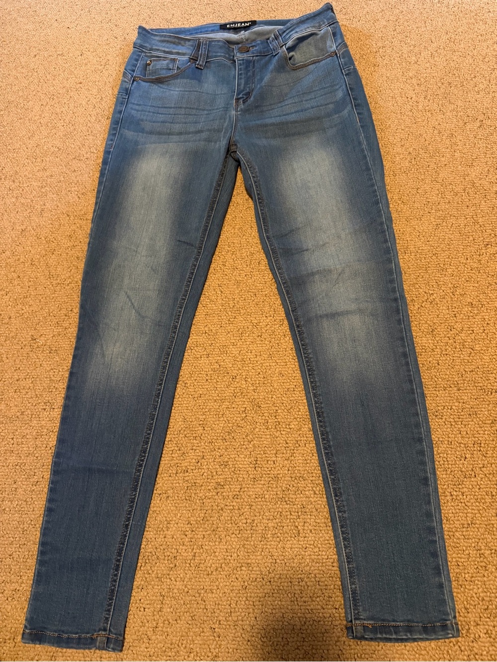 Enjean Women’s Blue Skinny Jeans - Classic Stretch Denim